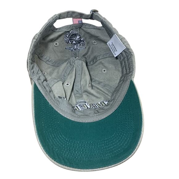 Surefire Marine Corps Men's Unisex 6 Panel OD Green Baseball Cap Hat Adjustable - Picture 6 of 7